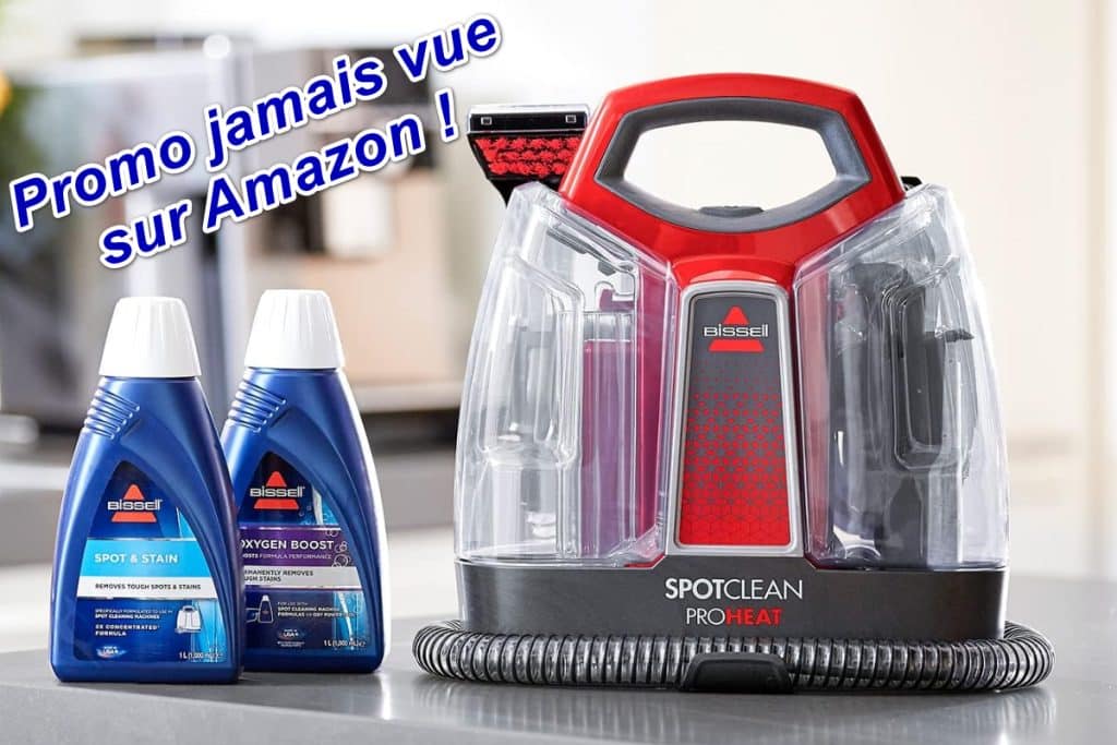 Nettoyeur détachant spécial voiture Bissell SpotClean ProHeat Réduction jamais vue chez Amazon